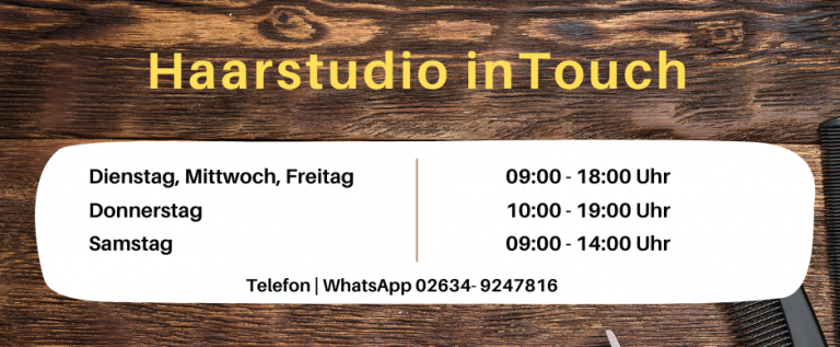 Öffnungszeiten Haarstudio